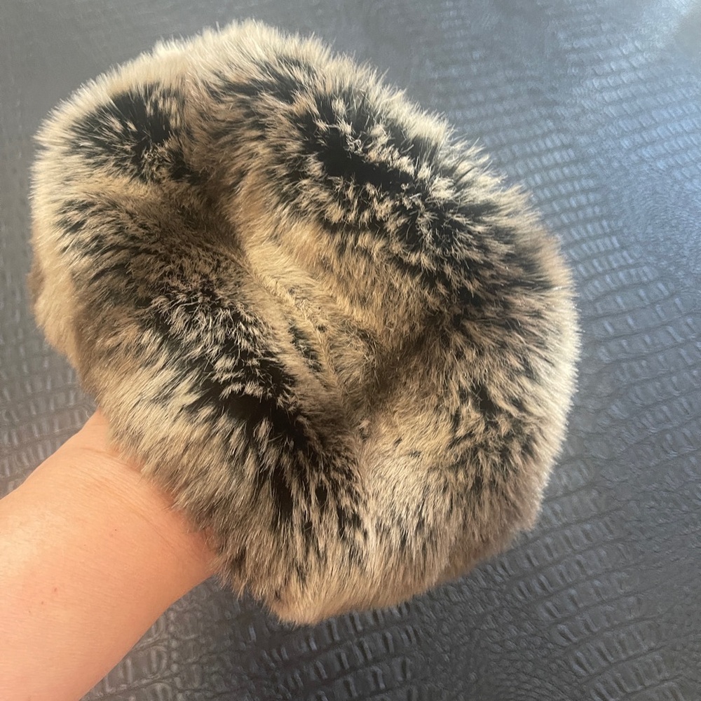 Black Holt Renfrew Hat with Faux Fur Black/ Grey